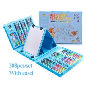 208 Pcs Kids Art Drawing, Painting, and Colouring Set
