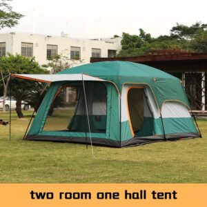 Waterproof Camping Tent for 5 to 12 Persons with 2 Rooms
