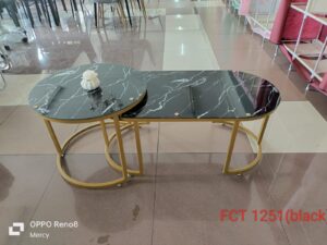 2Pcs Nordic Luxury Nesting Coffee Table