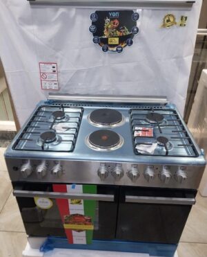 VON 4G+2E 90x60cm Standing Cooker with Cylinder Compartment (VAC9FH42CX)