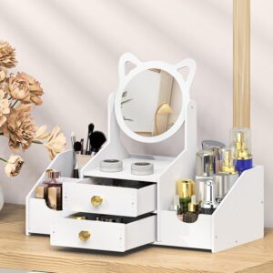 FunBlast Makeup Desk Organizer with Mirror