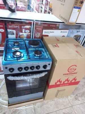 Eurochef 50x55cm 3G+1E Standing Cooker EG55