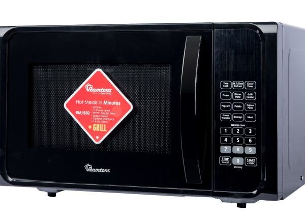 Ramtons 23 LITRES MICROWAVE+GRILL BLACK- RM/550