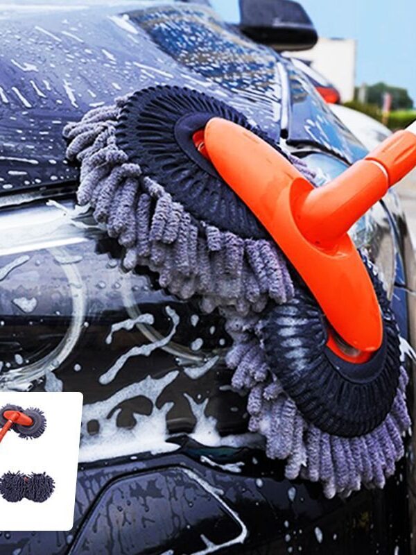 Double-headed car cleaning mop