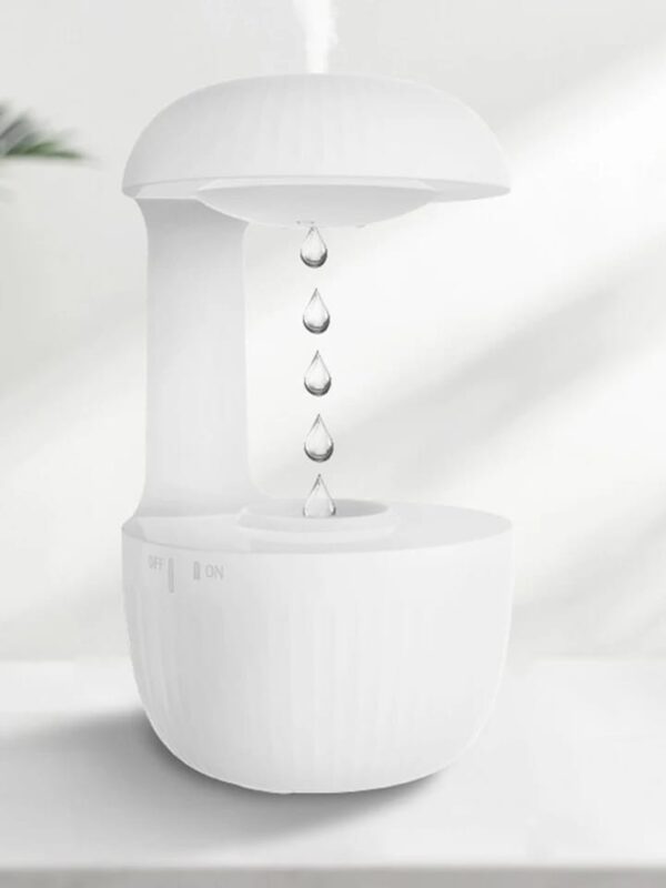 Anti-gravity water droplets humidifier