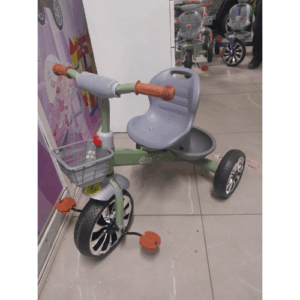 Kids Tricycle With Basket - Green