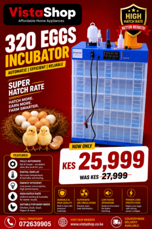 320 Eggs Automatic Incubator